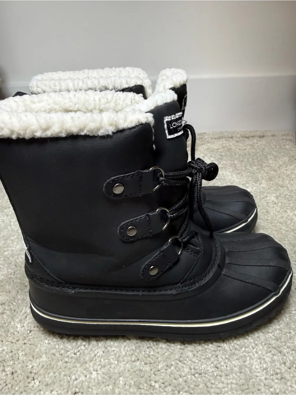 London Fog Children’s Snow Boots with Fleece Lining